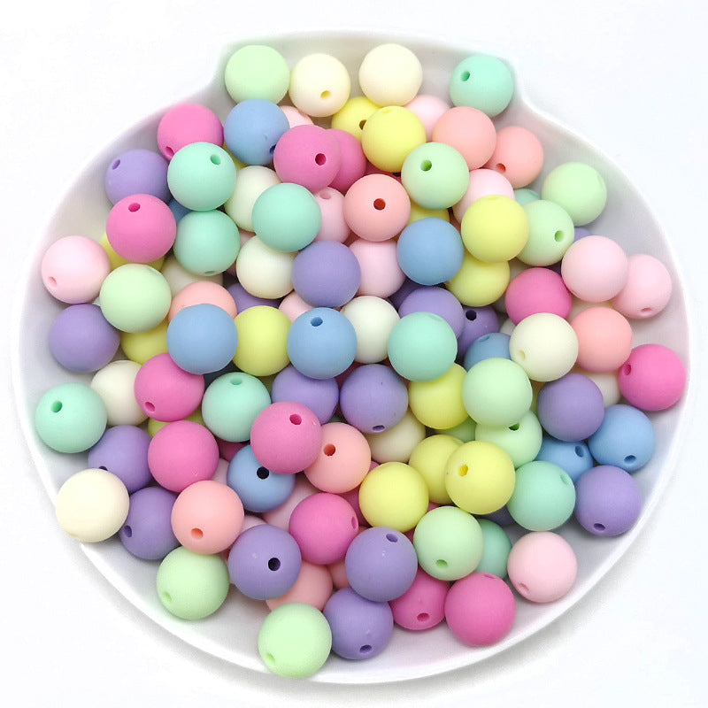 Wholesale 50PCS/PACK  Acrylic Round DIY Resin Beads